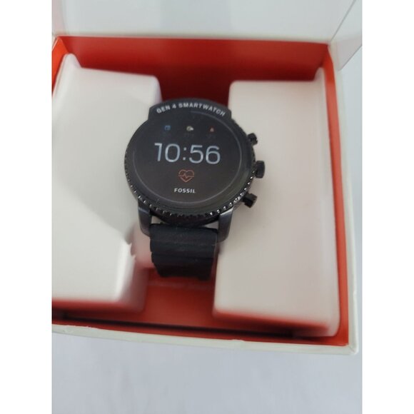 Mens Fossil Gen 4 Smartwatch Black Silicone NEW! - Picture 2 of 5